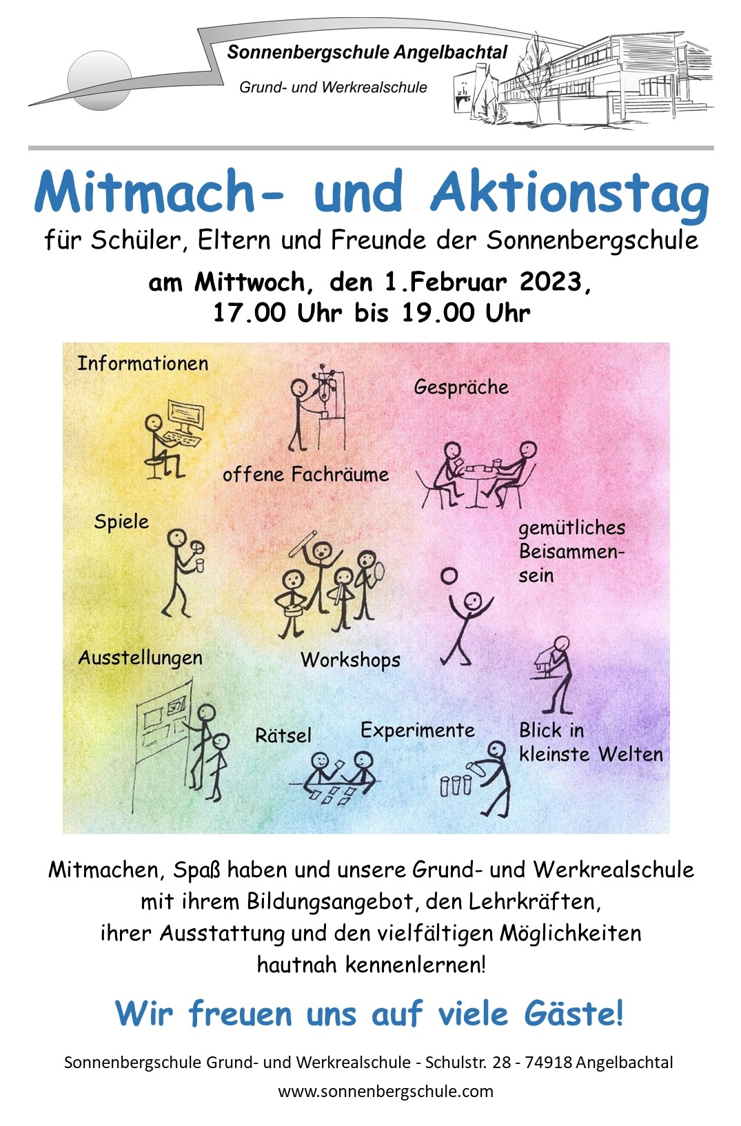 Einladung ohne breiten weißen Rand