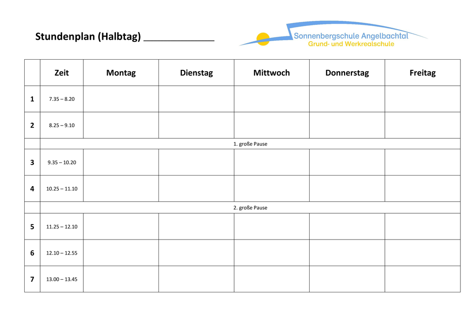 StundenplanHalbtag